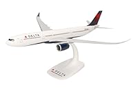 Herpa Modellflugzeug Airbus A330-900neo - Delta Air Lines, Maßstab 1:200 - Snap-Fit, Modellbau Flugzeug, Flugzeugmodell für Sammler und Bastler, Miniatur Deko, Steckmodell mit Standfuß aus Kunststoff