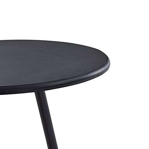 Table de bar noir stable en acier pour aménager un petit espace - 4