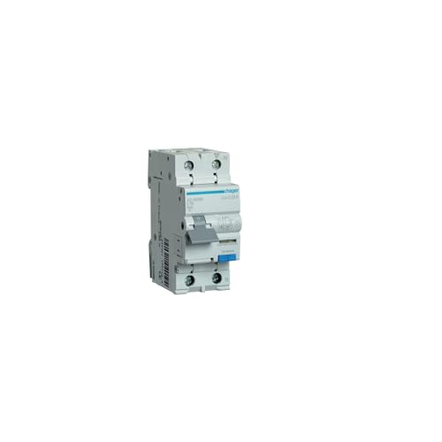 Ad966b Disjoncteur Différentiel Hager 1p+n 16a 30ma 6ka Type Ac - Neutre à Droite - Auxiliarisable