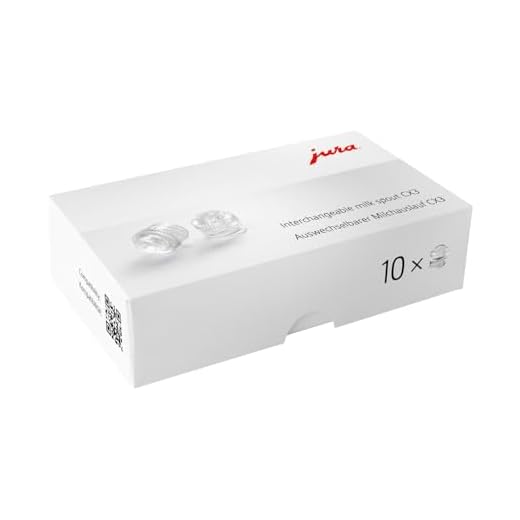 JURA original - Auswechselbarer Milchauslauf CX3 für One-Touch Vollautomaten - TÜV-zertifizierte Hygiene - 10er-Pack - 72228