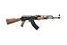 365 FPS Lightweight Durable Polymer AK-47 Tactical Airsoft Spring Rifle - Black