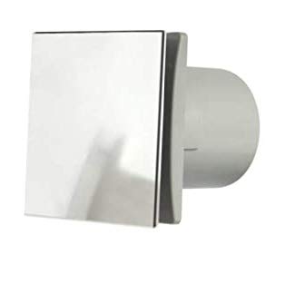Manrose 4" Axial Wall & Ceiling Fans Humidity Model Chrome DECO100HC