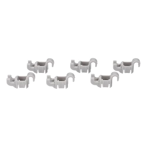 LUTH Premium Profi Parts Lager für Klappstachelreihe Befestigungsset Klammern kompatibel mit Bosch Siemens 611472 00611472 für Geschirrspülmaschine Unterkorb