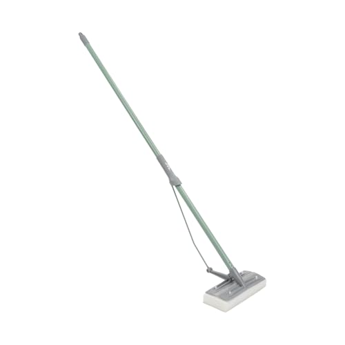 JVL Sponge Floor Mop with Absorbent Head Green Squeeze Mop