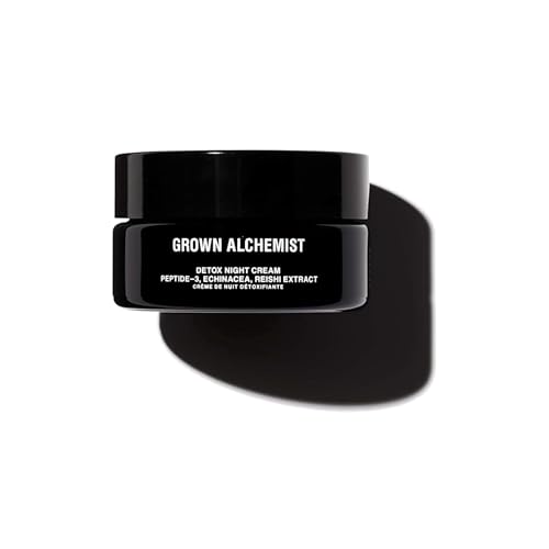 Grown Alchemist Regenerierende Nachtcreme mit Peptid-3-Komplex, Echinacea & Reishi-Extrakt - Entgiftende Hautpflege für reife Haut mit Natürlichen Wirkstoffen, 40 ml