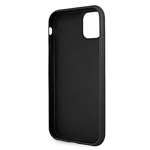 GUESS GUHCN614GMGGR - Cover per iPhone 11 6,1", colore: Grigio 4G, logo Big Metal