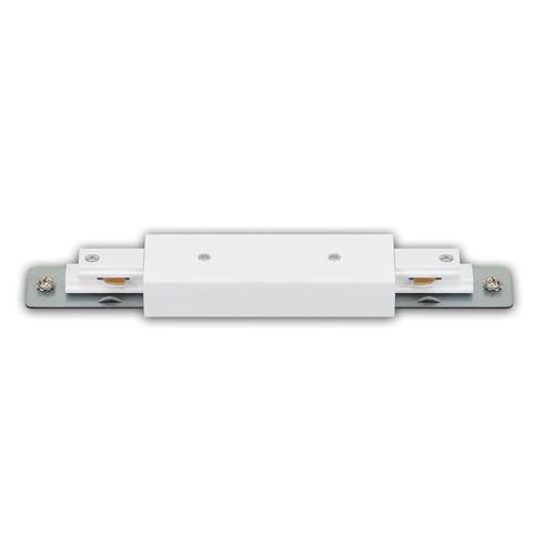 BRILONER - Carril electrificado, central, accesorios, pieza de prolongación, 20 cm, blanco