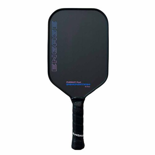 Engage Pursuit Pro1 Innovation Pickleball Paddle, Raw Carbon Fiber, 12.7mm, 7.8-8.2oz...