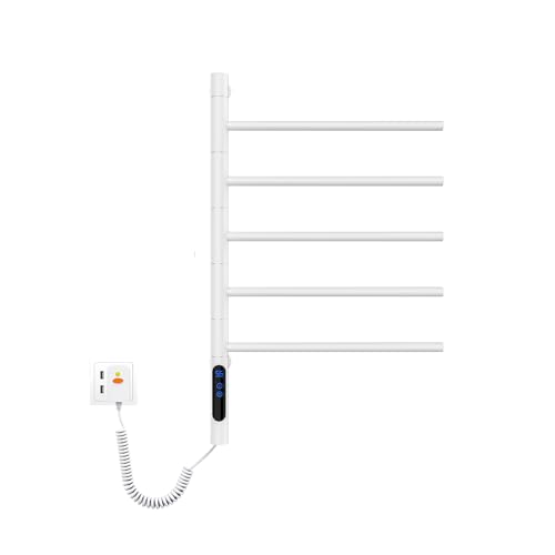 Toallero eléctrico contra la humedad en el baño con temporizador digital