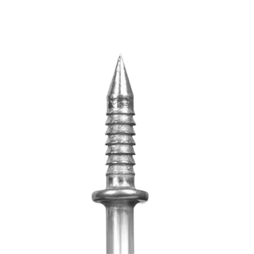 Clavos de doble punta roscados sin costura anticorrosivos para instalar zócalos de madera maciza (500 piezas) miniatura 5