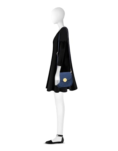 Agave Suede and Leather Shoulder Bag, 9x8x2 inches, Goldtone Hardware,4