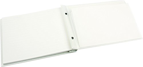 In Loving Memory Funeral Guest Book - Loose Leaf Page Format - Presentation Boxed - White - Size: 10.5" X 7.6" #TOP3