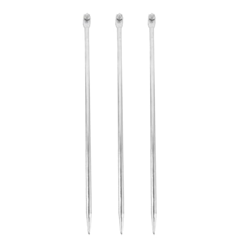 Tofficu Varilla de Puesta a Tierra Galvanizada Portátil 50 Cm, Juego de 3 Unidades, Varillas de Tierra Eléctricas para Instalaciones Domésticas y Cercas, Conexión Eléctrica Segura y
