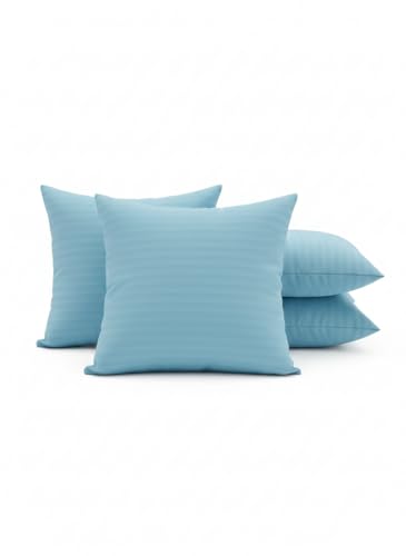 Image of Hotel Quality Premium Fibre Cushions | Cushion 16 inch x 16 inch | Pillow,Cushion,Cushions for, Cushion Pillow,Pillow,Cushions for Bed (Blue, 5)