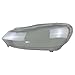 SOSHFFE Front Headlight Cover Transparent Lampshade Headlamp Shell Plexiglass Compatible for Volkswagen VW Golf 6 MK6 GTI 2010 2011 2012 2013 High(High GTI A Piar)
