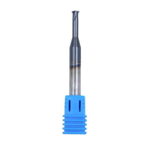 Image of 20-56 TPI Single Pitch 1 /4in Solid Carbide Thread end Mill,0.018in Cutting Diameter,Necked to Thread 0.5in Deep,4 Flute Bits Tool for Medium Hardness Steel, Brass, Iron