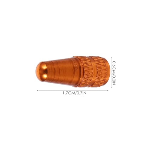 Cubiertas de válvula de bicicleta naranja IMIKEYA miniatura 2