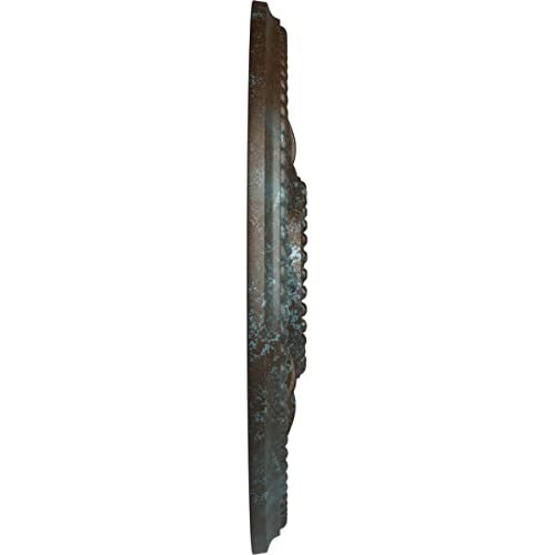 Image of Ekena Millwork CM18EDBBS Edinburgh Ceiling Medallion, Bronze Blue Patina