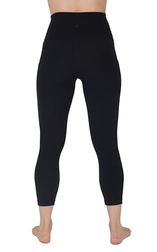 Yogalicious High Waist Squat Proof Yoga Capri Leggings with Side Pockets for Women4