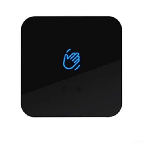 Jonikuper Commutateur de capteur infrarouge sans contact pour systèmes de contrôle d'accès 12 V/24 V CC - NO/sortie, distance de détection réglable de 5 à 20 cm, retard de 0,3 à 30 secondes, PC +