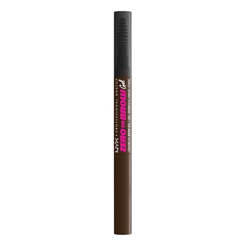 NYX Professional Makeup Longwear Vegan Tinted Liquid Eyebrow Gel Natural Look Brow Mascara Up to 2 Day Wear Transfer- Fade- and Smudge-Resistant Zero to Brow Shade: 07 Espresso