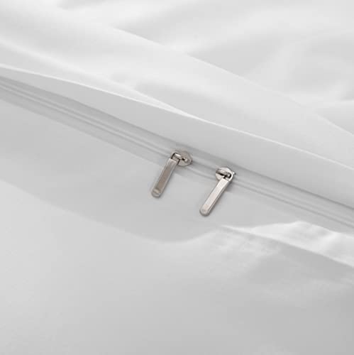 Bbangd Duvet Covers King Size - Ultra Soft And Breathable Bedding King Comforter Cover Set Washed Microfiber 3 Pieces With Zipper Closure Duvet Cover And 2 Pillow Shams (Pure White) #TOP4