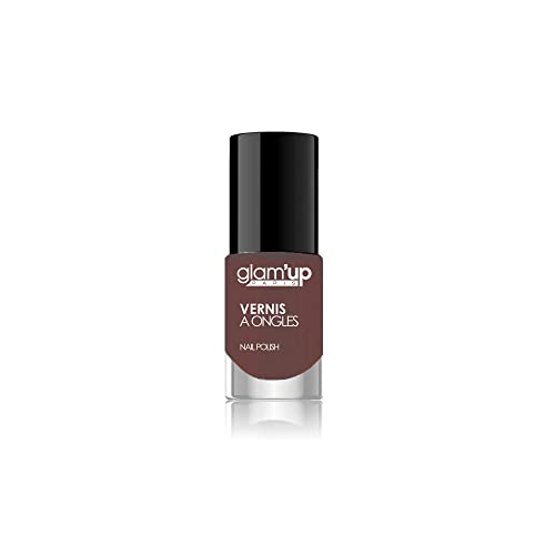 Glam'Up Paris - Vernis à Ongles - Ultra Brillance - Longue Tenue - Séchage Rapide - N°115 - Taupe (Nacré Fushia)