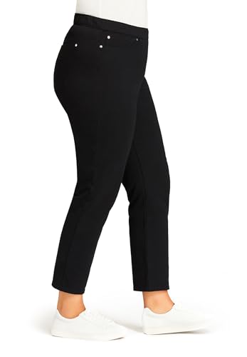 Women's Plus Size Tapered Knit Pull On Jean3