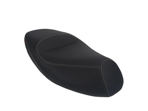 Housse de selle pour Derbi Rambla 300i 2010-2014 en noir et coutures grises