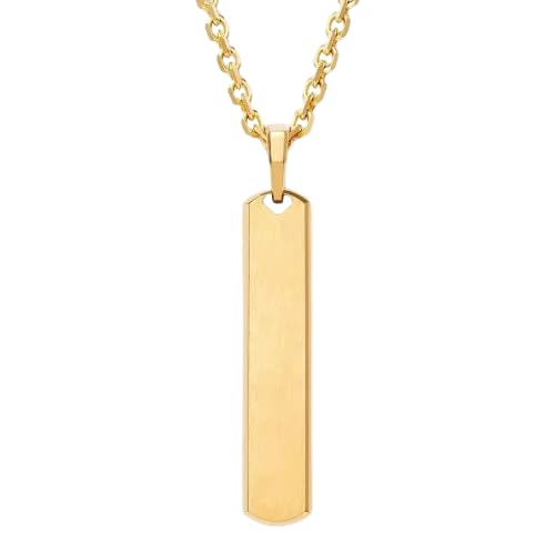 Bar Pendant for Men Combo Silver Gold chain for men Boys boyfriend gents locket for men Necklace for men Boy Stainless Steel neck chain mens chains fashion Long Stylish neck chains Hip hop 129-image-36