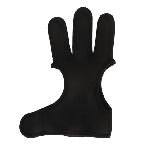 Fabater Archery Gloves, Lightweight and Flexible 3 Finger Archery Gloves Professional for Aiming Shooting (L)