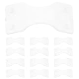 Parliky 30 Stück Kleine Weiße Transparente Kunststoff Verbandbefestigungsclips Tragbare Verbandclips für Notfall Krankenhaus und Outdoor