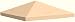 Produktbild habeig Ersatzdach 340g/m² Dach EXTRA STARK PVC Beschichtung Pavillondach Wasserdicht Pavillon 2,98x2,98m (ca. 3x3m) (Beige #91)