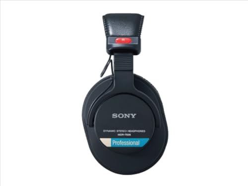 Sony Fone de ouvido MDR-7506 com fio, preto glide
