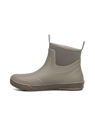 BOGS メンズ Rockaway シームレスチェルシーレインブーツ, トープ マルチ, 24