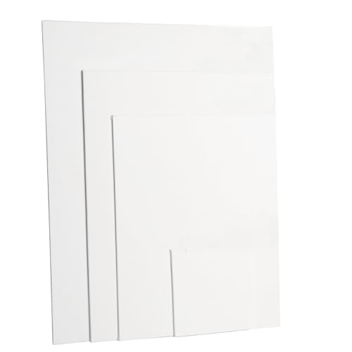PALFIK Stretched Canvases for Painting, 4x4, 8x10, 9x12, 11x14, 4Pack
