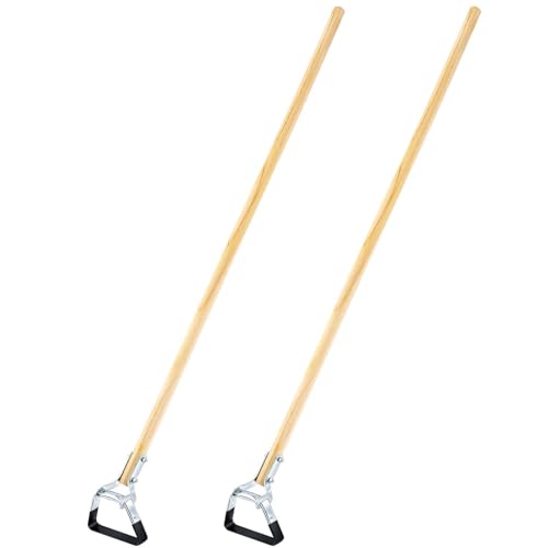 Threlaco 2 Piezas Cultivador Y Desmalezadora Con Mango De 54 Pulgadas