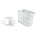 Dispensador de detergente con sello de silicona hermético y taza medidora Imagen de Dispensador de detergente con sello de silicona hermético y taza medidora
