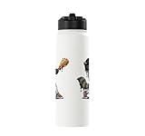 Funny Trash Panda Shirt Baseball Raccoon Donut Sprinkle Kids Stainless Steel Insulated Water Bottle