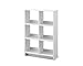 Movian, Libreria Cube/Scaffale a giorno in legno/Mobile con 6 ripiani/Ripiano a giorno in legno, Modulare,Design, Ufficio, soggiorno, scuola - Wood Open Shelf - WOS-6 - Quercia Bianco