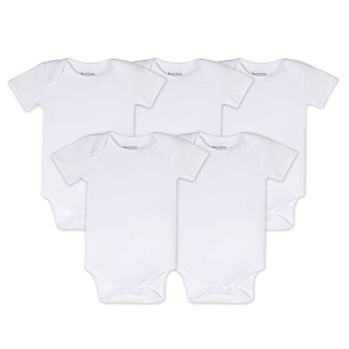 Image of Burt’s Bees Baby Unisex Baby Bodysuits, 5-Pack Short & Long Sleeve One-Pieces, 100% Organic Cotton
