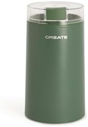 CREATE/COFFEE GRINDER STUDIO/Molinillo de café y alimentos de acero inoxidable verde sage/Capacidad 50g, compacto, fácil de usar, 180W