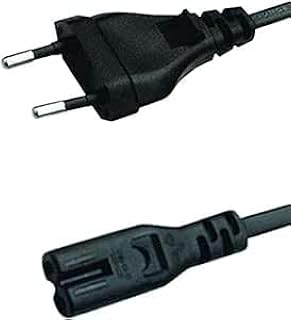 كابل طاقة مزدوج متوافق مع أجهزة اللاب توب والنوت بوك والراديو والكاسيت