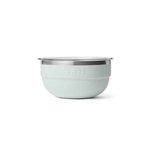 Image of YETI Rambler Bowl, Vacuum Insulated, Stackable and Nestable Stainless Steel Bowl with Lid, 2 Quart, Ridgeline