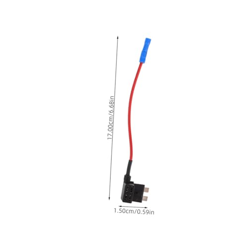 Kit de 4 fusibles automotrices medianos con soporte duradero para fusible para cámara de tablero, fácil instalación, protege el circuito, sin caja incluida para automóvil miniatura 2