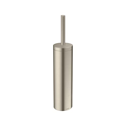 Image of AXOR Universal Circular Modern Toilet Brush and Holder Set in Brushed Nickel, 42855820