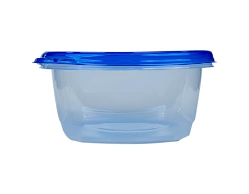 Glad GladWare Tall Entree Food Storage Containers with Lids, Large Square BPA Free Plastic for Meal Prep and Lunches, Lock Tight Seal, Microwave and Dishwasher Safe, 42 Oz, 3 Count - 6 Pack — view 5