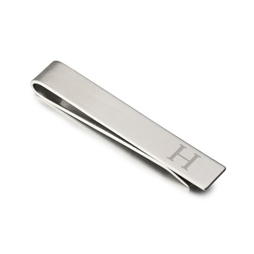 Gemelos H para puños de camisa y pasador de corbata redondo para hombre 4