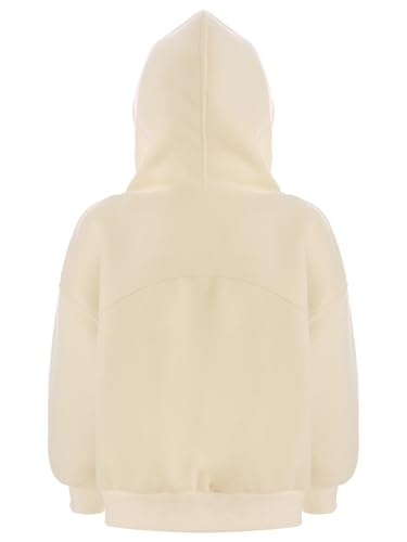 Girls Kids Zipper Hooded Sweatshirt Casual Fall Winter Jacket Long Sleeve Coat Outerwear with Pockets2