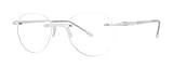 Scojo New York Gels Round Reading Glasses, Handmade Scratch Resistant Readers for Women and Men, Crystal - 1.50x
